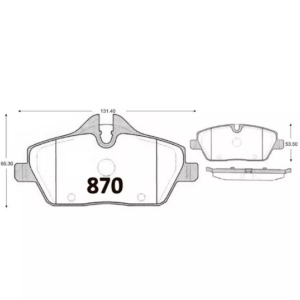 Pastilla de Freno BMW 116i 2004 DELANTERA